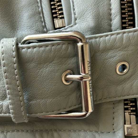 All Saints Balfern Biker Leather Jacket (Size 6) NWT - Picture 11 of 16